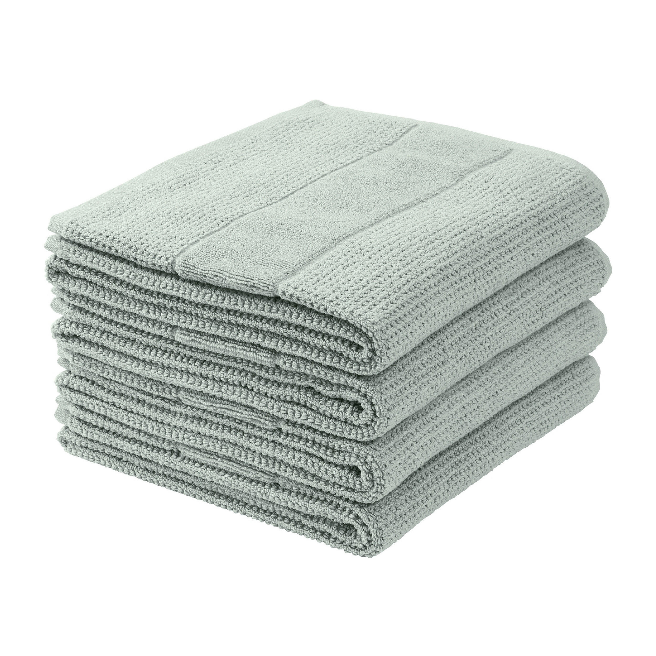 HANDTUCHSET Turin - 4-teilig - 50 x 100 cm - Hellpetrol - Petrol, Textil (50/100cm) - SCHIESSER