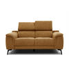 SOFA FIERO 2-Sitzer, orange - Schwarz/Orange, Holzwerkstoff/Textil (170/82/103cm) - Courtois Laville