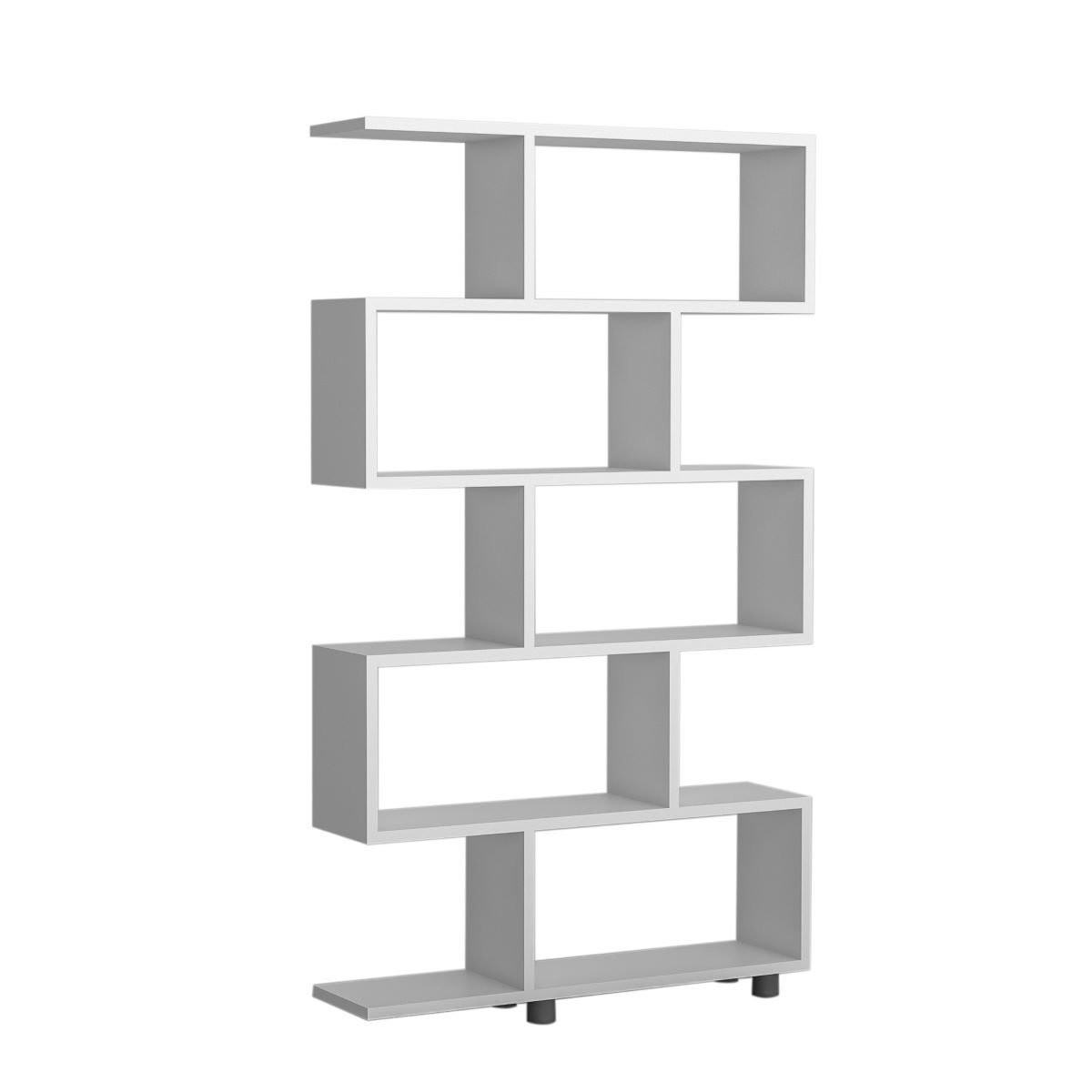 REGAL 11 Fächer L90 cm - Elif - Weiß, Holzwerkstoff (20/156/90cm) - Calicosy