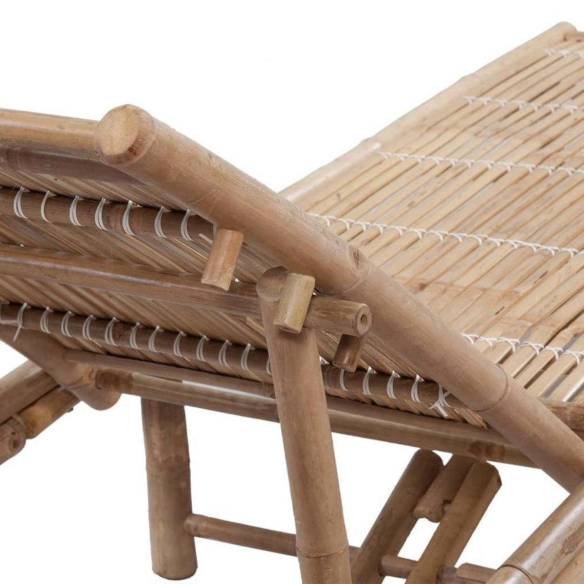 SONNENLIEGE Bambus - Braun, Naturmaterialen (65/87/200cm) - vidaXL