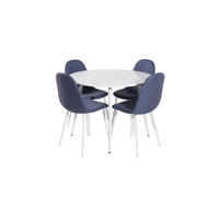 TISCHGRUPPE Weiß - Weiß, Holzwerkstoff (100/75/100cm) - ebuy24