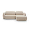 ECKSOFA OLIO L-Form Schlaffunktion mit Bettkasten, lose Rückenkissen, freistehend, RECHTS 248x174 cm Beige - Beige, Holz/Textil (248/174cm) - DomoHome