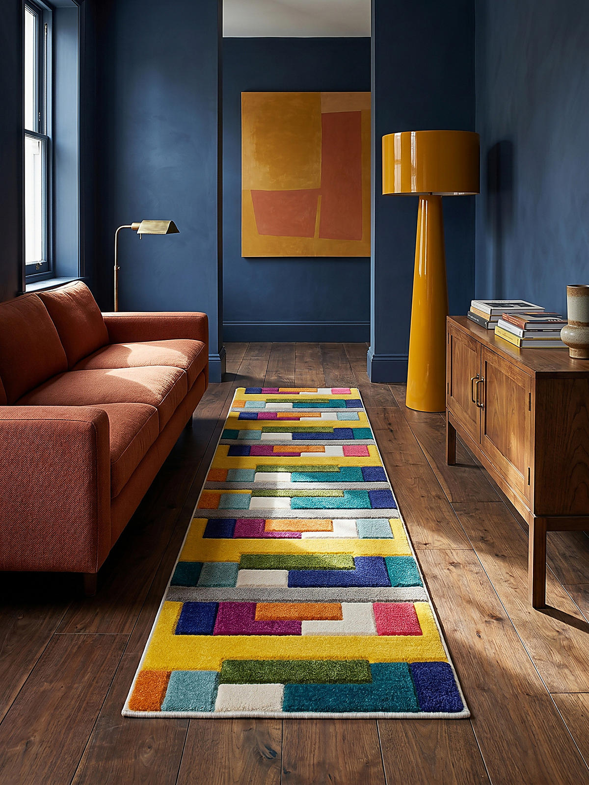 TEPPICH MOSS, geometrisch-abstrakt, Bunt, 66 x 300 cm - Multicolor, Textil (300/66cm) - KADIMA DESIGN
