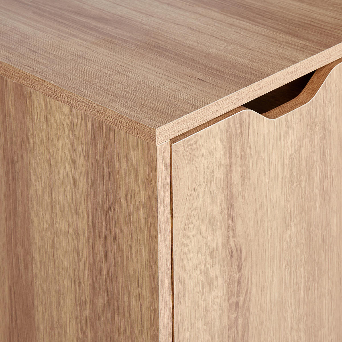 WASCHBECKENUNTERSCHRANK 60 cm Hellbraun Canoas - Hellbraun, Holzwerkstoff (60/80/39cm) - Beliani