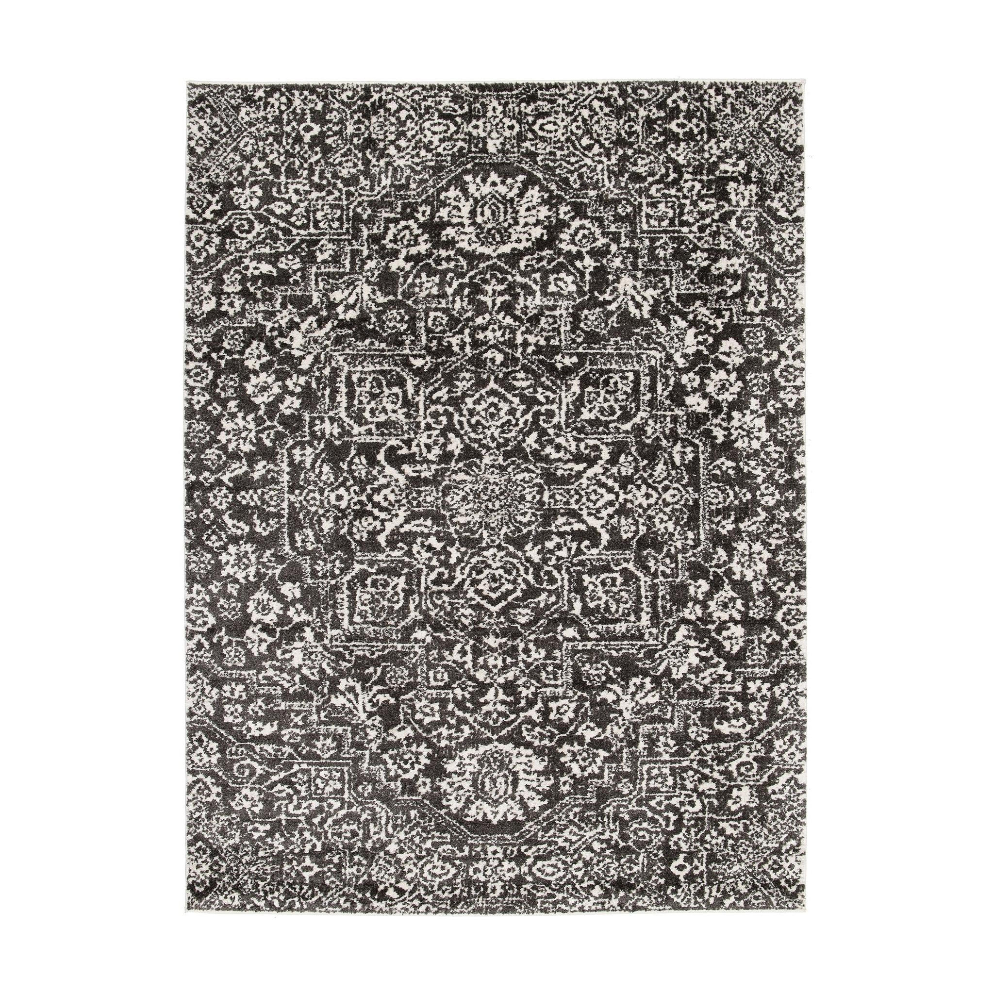 TEPPICH sehr weich grafisch grau - Grau, Textil (160/230cm) - AFK Living