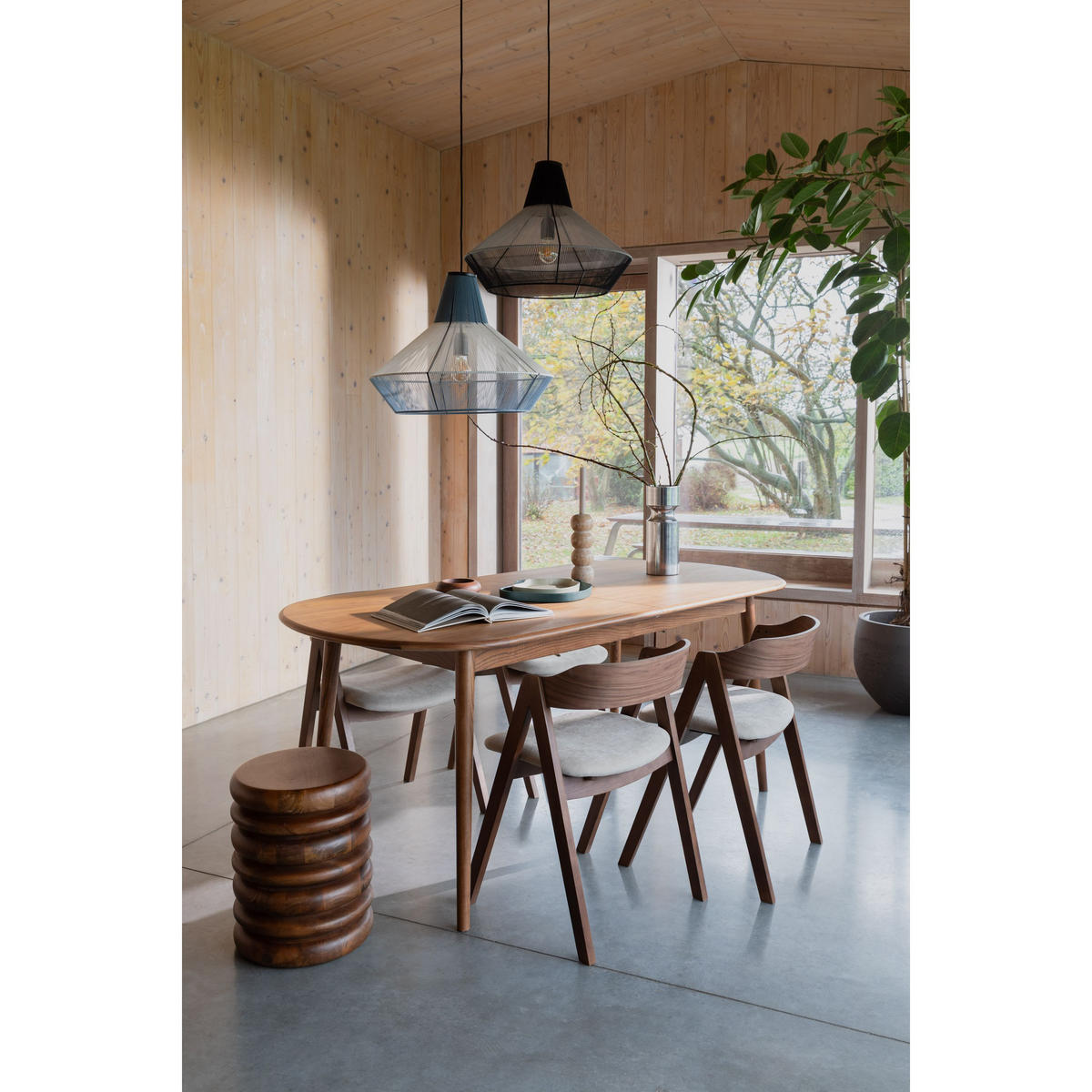 ESSTISCH Twist Ausziehbarer 185/240x90 cm Walnuss - Braun, Holzwerkstoff (240/90/76cm) - Zuiver