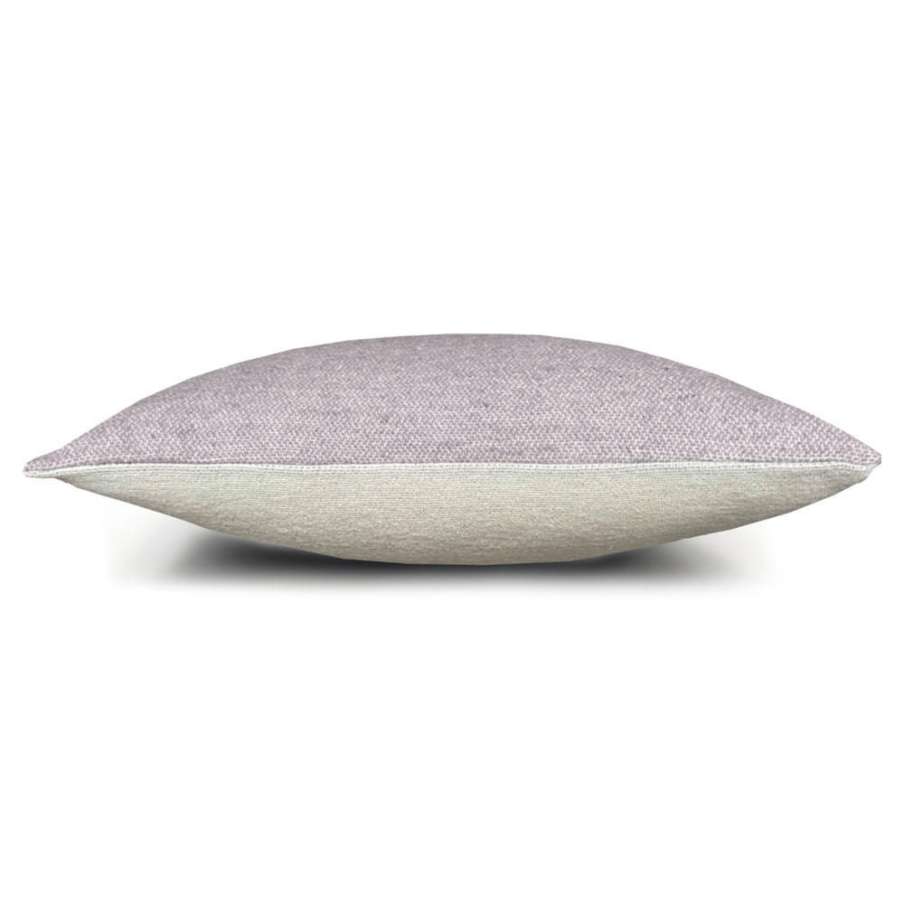 WOLLKISSEN recycelte Wolle Doppelseitig Violett 50x50 - Violett, Textil (50/50/12cm) - Malagoon