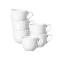 KAFFEETASSEN Skagen weiß 220 ml 6er Set - Weiß, Keramik (0.22L) - Ritzenhoff Breker