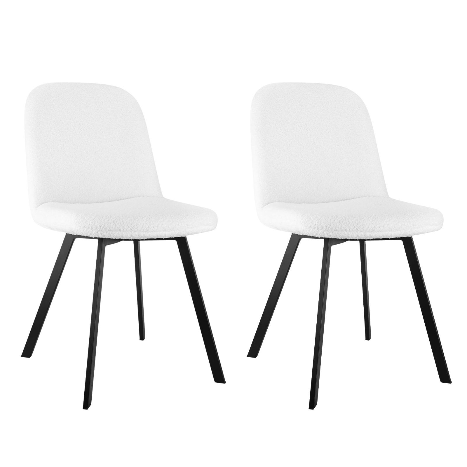 STUHL-SET DE-35957 2 Stück mit Metallgestell Beige - Beige, Metall (43/84/44cm) - ComfortXL