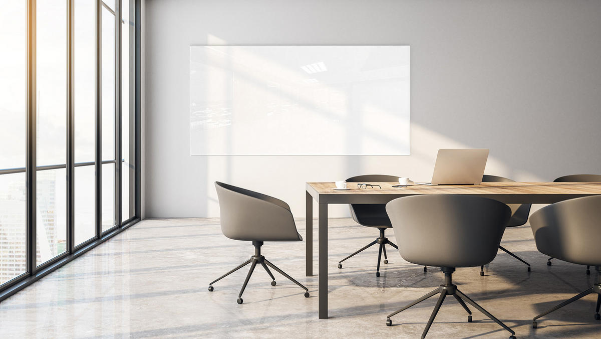 GLASBOARD - Premium SUPERWHITE Perlweiß 200x100cm - Weiß, Glas (200/100/0.8cm) - ALLboards