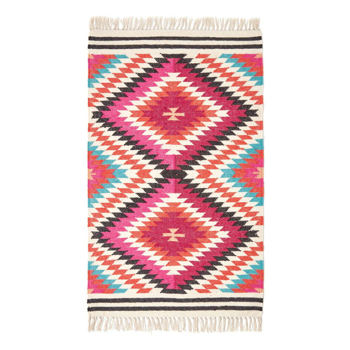 KELIM-TEPPICH Manila handgewebt 160/230 cm - Multicolor, Textil (160/230cm) - Homescapes