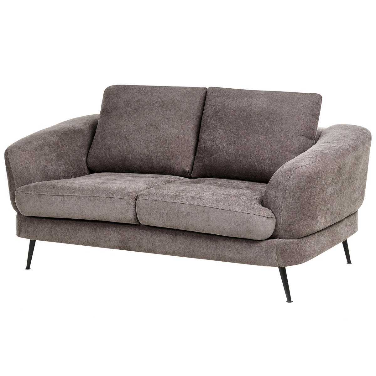 POHOVKA 2-místná Žinylková látka Taupe Kjaer - šedohnědá, textil (155/100/100cm) - Beliani