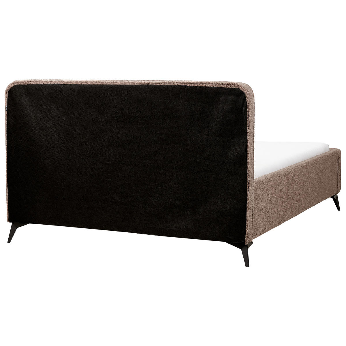 POLSTERBETT mit Lattenrost 160x200 cm Braun Valognes - Braun, Textil (160/200cm) - Beliani