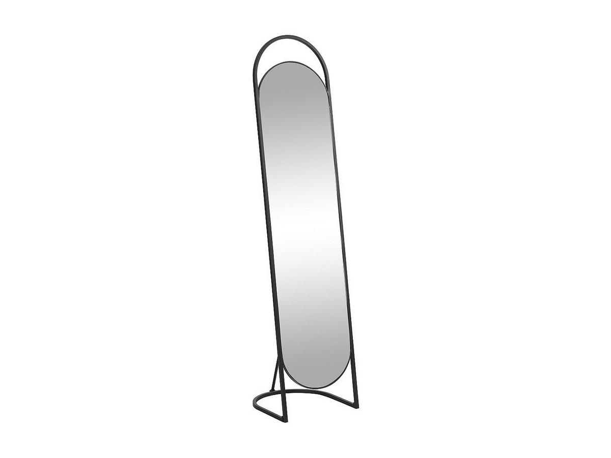 STANDSPIEGEL mit Füßen - 41 cm x 44 cm - metall - schwarz Zineb - Schwarz, Metall (41/171/44cm) - Vente-Unique