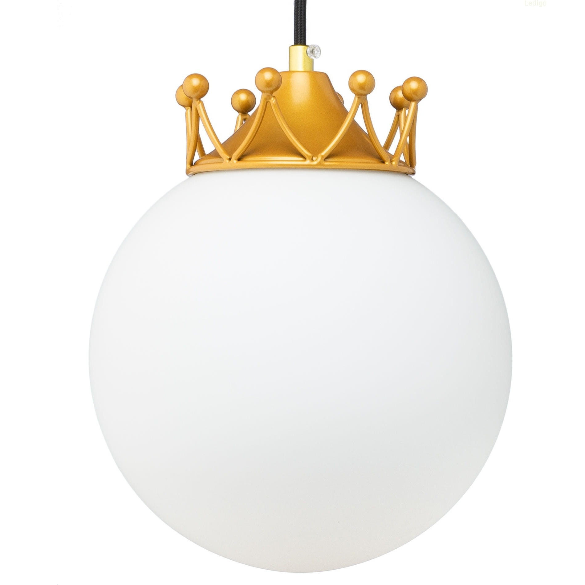 PENDELLEUCHTE Paris - Goldfarben/Schwarz, Glas/Metall (20/20/105cm) - kiki design