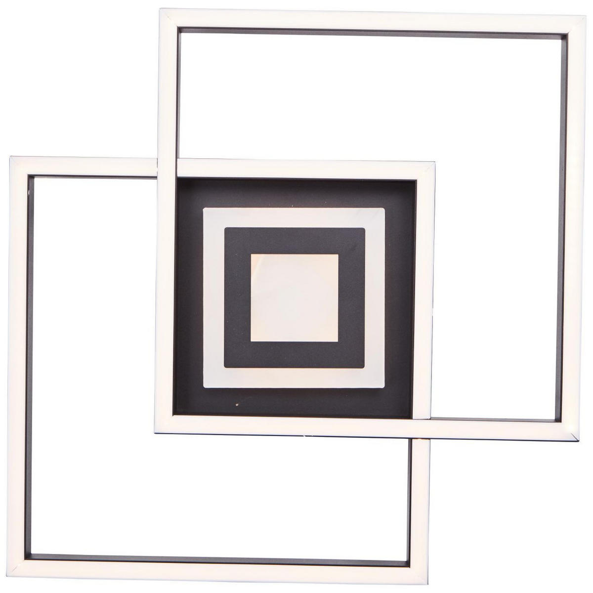 DECKENLEUCHTE Metis G99381/06 - Schwarz, Metall (30/40/6.5cm) - Brilliant