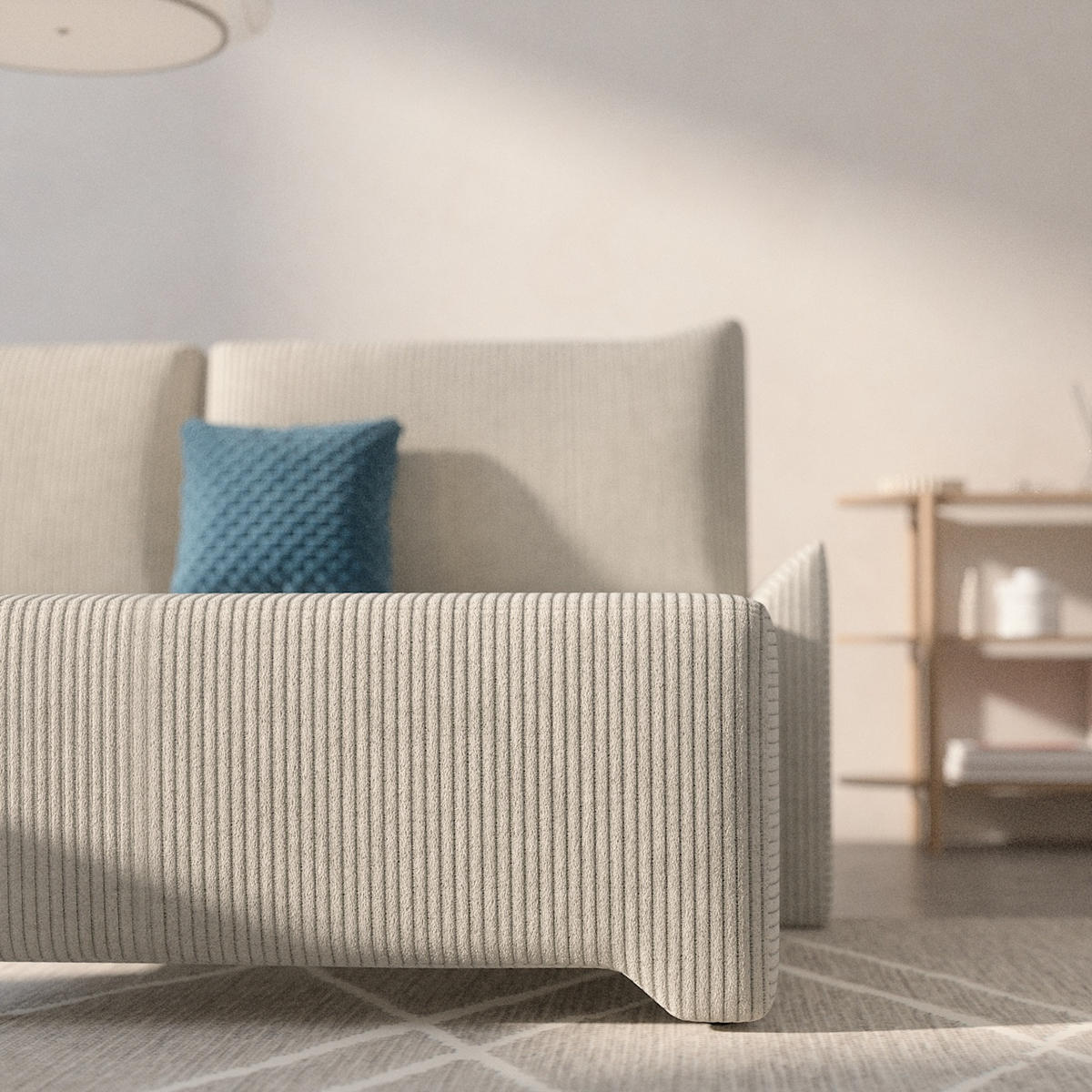 ECKSCHLAFSOFA - Rocky - Links, Beige (Poso 02) - Beige/Schwarz, Holzwerkstoff/Metall (245/174cm) - Möblo