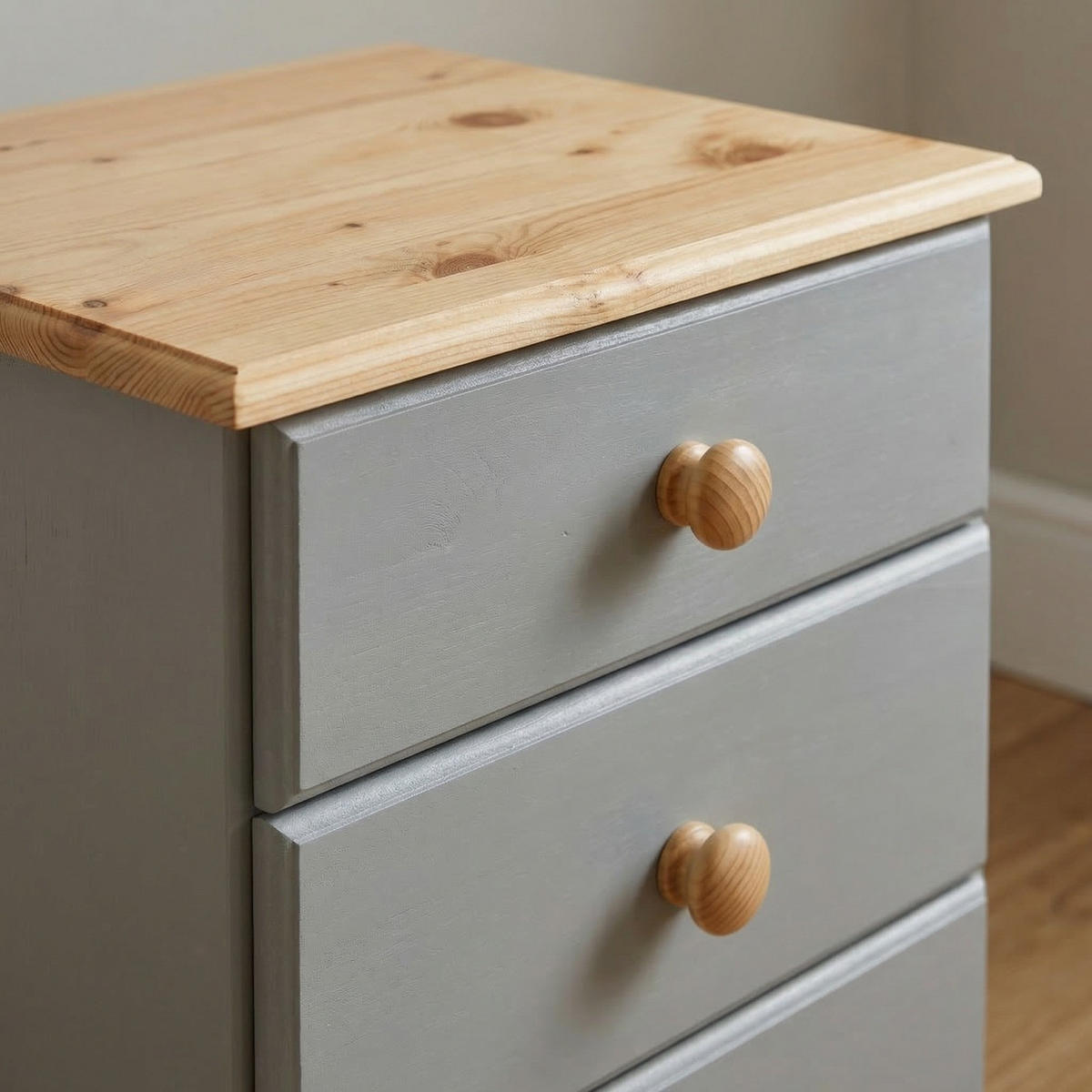 NACHTTISCH Nilon Grau 44/40/56 cm - Grau, Holz (44/56/40cm) - ebuy24