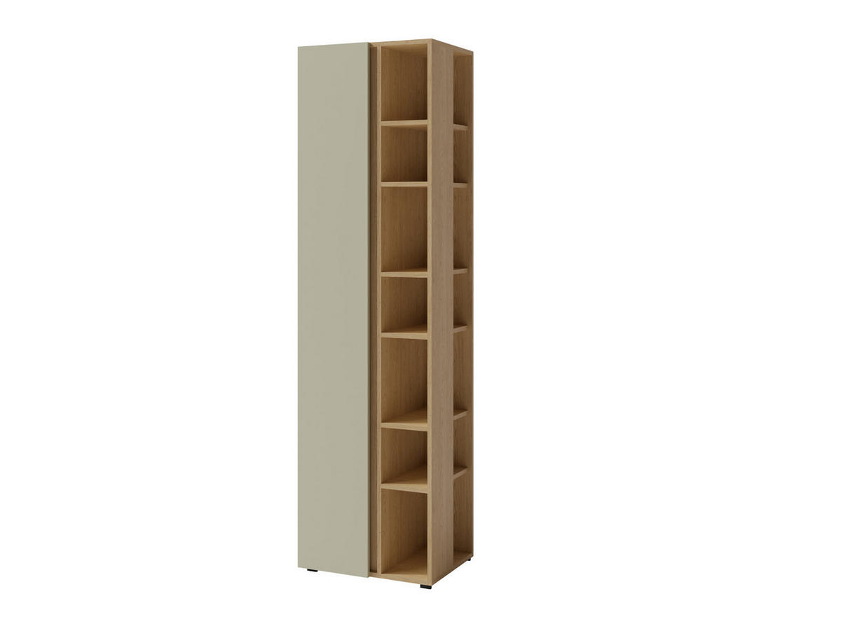 BÜCHERREGAL MURO 55x40x195 cm, Regal Eichefarben - Eichefarben, Holzwerkstoff (55/195/40cm) - MASSENO