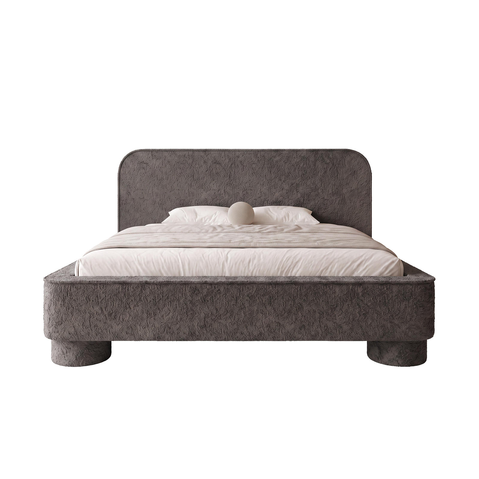 POLSTROVACÍ POSTEL SALNUK 180x200 cm, Hnědá - hnědá, textil (200/180cm) - Fedve