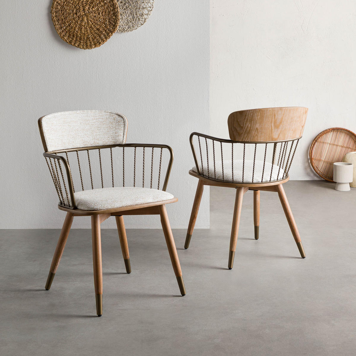 STUHL Massivholz 55 x 55 x 79 cm beige POLSTERSTÜHLE #01 - Beige, Kunststoff (55/79/55cm) - Massivmoebel24