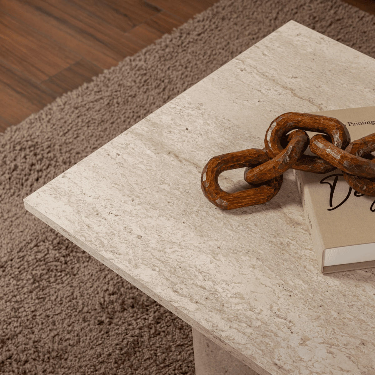 COUCHTISCH mit rechteckiger Platte 119/60/40 cm - Hellbraun, Holzwerkstoff (119/60/40cm) - Calicosy