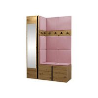 GARDEROBEN-SET Orion X - Eiche Artisan/Rosa, Holzwerkstoff/Kunststoff (124/186/46cm) - MIRJAN24