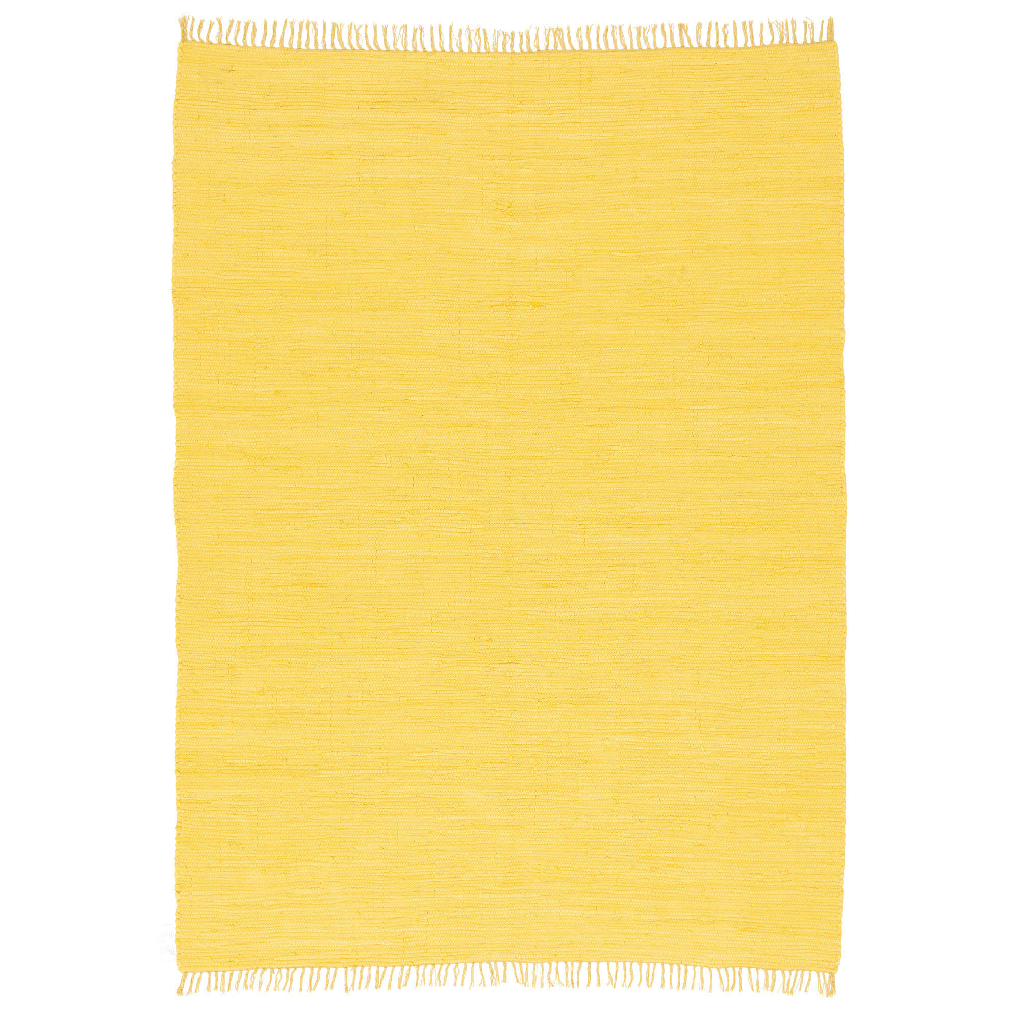 BAUMWOLLE NATUR TEPPICH JOLLY COTTON - Gelb, Textil (60/120cm) - Pergamon