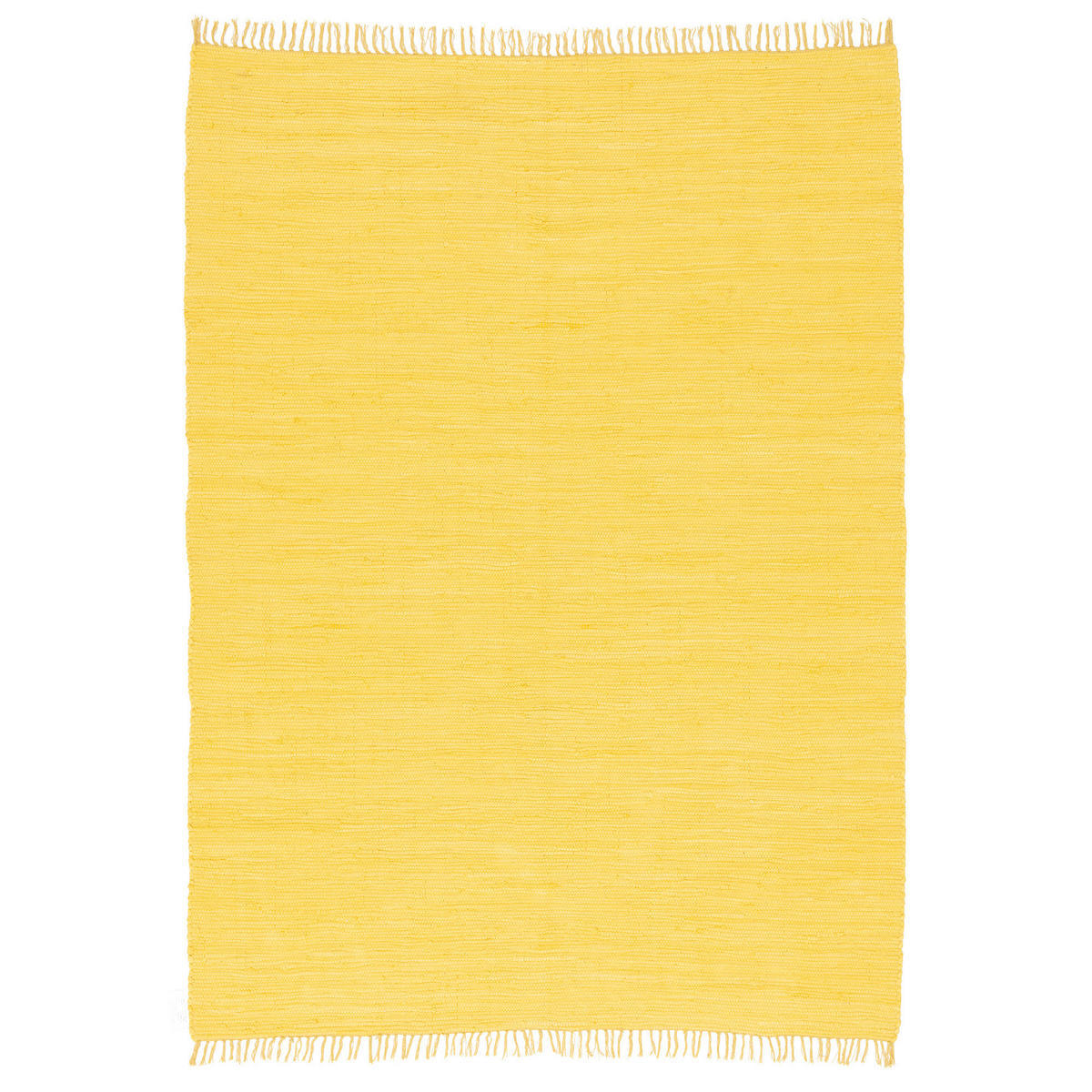 BAUMWOLLE NATUR TEPPICH JOLLY COTTON - Gelb, Textil (70/140cm) - Pergamon