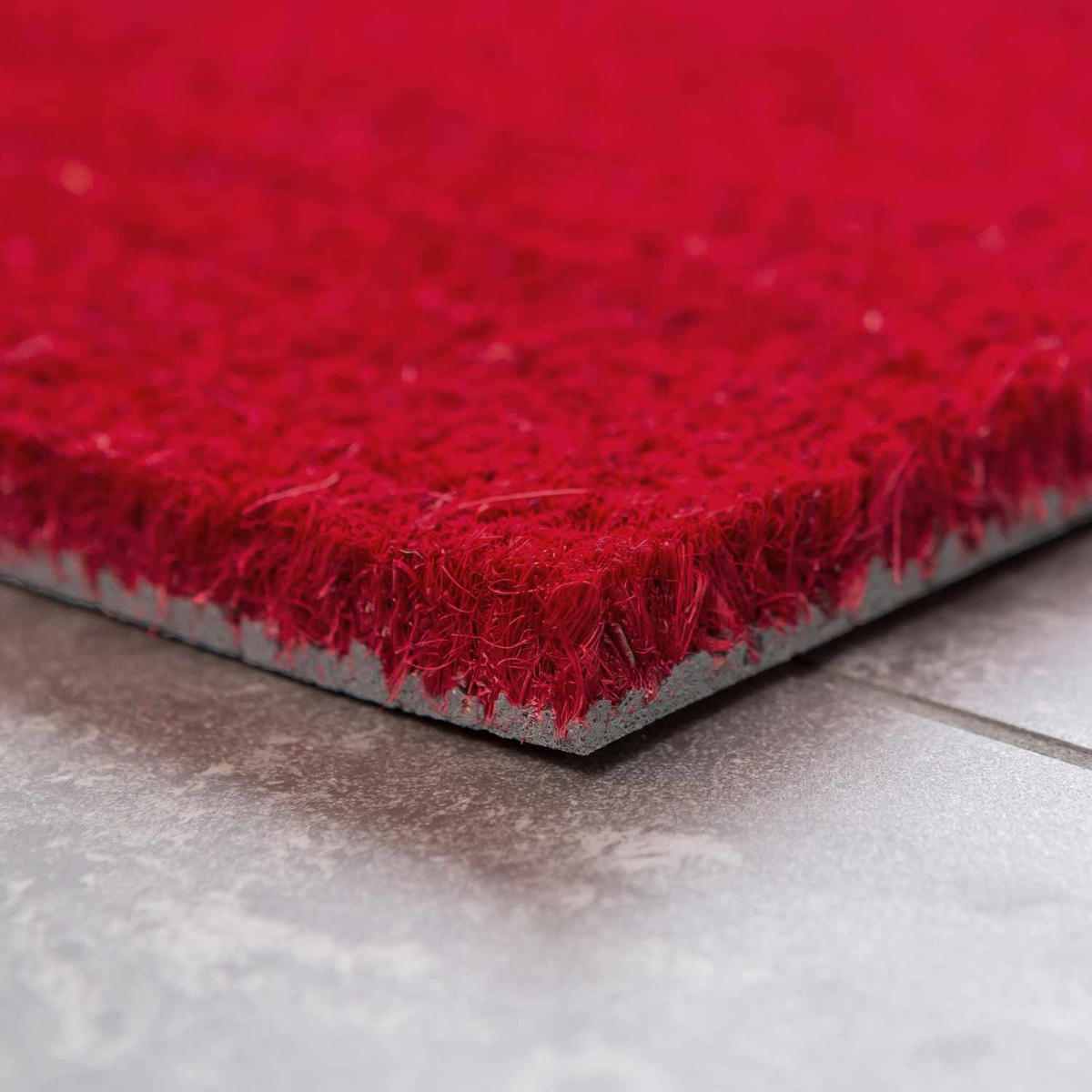 KOKOSMATTE MIT NATURFASERN KEIRA - Rot, Textil (40/60cm) - Astra
