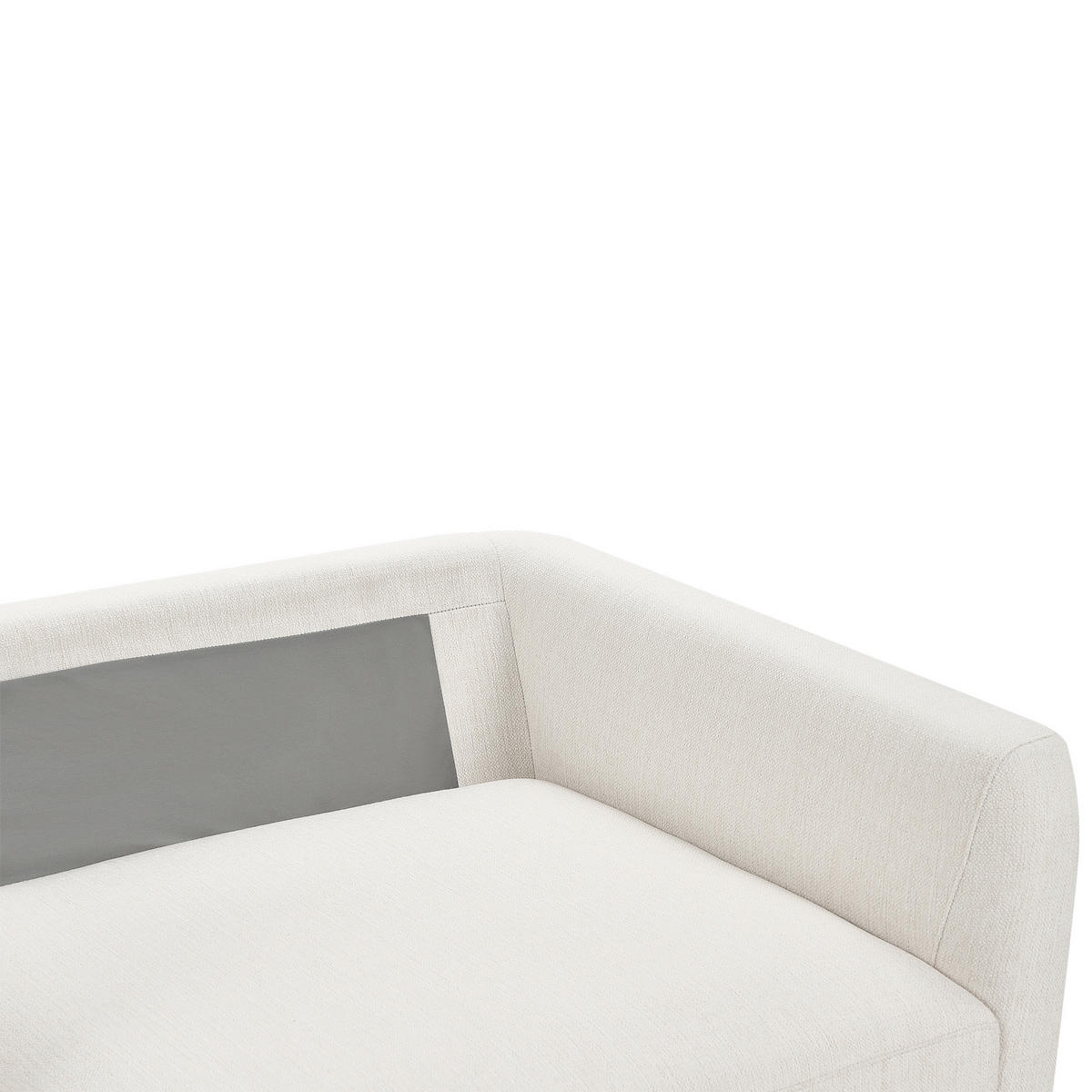 3-SITZER-SOFA cremeweiß Sigtuna - Weiß, Textil (300/86/102cm) - Beliani
