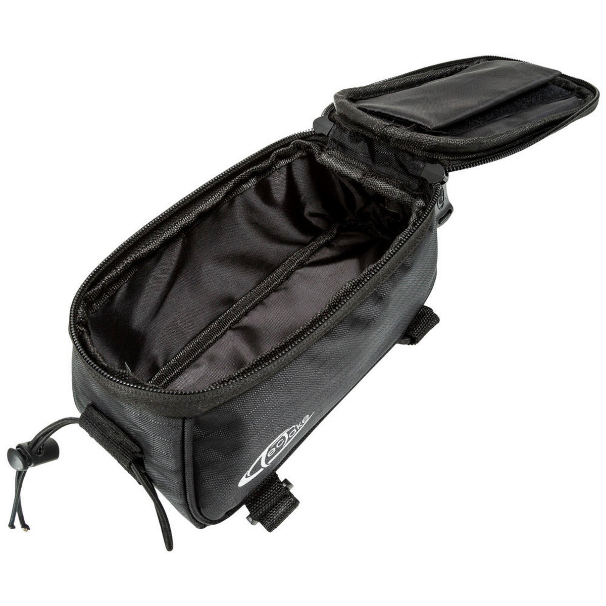 FAHRRADTASCHE, 20,5 x 10 x 10,5cm,schwarz - Schwarz, Kunststoff (10/10.5/20.5cm) - tectake