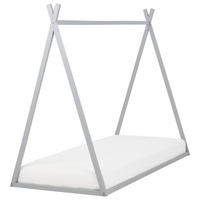 KINDERBETT Grau 90-200 cm Saurat - Grau, Holz (90/200cm) - Beliani
