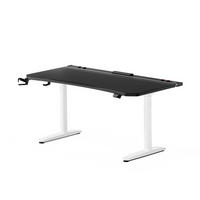 ELEKTRISCH verstellbarer Gaming-Schreibtisch X-Forge 160 x 80 cm - Schwarz/Weiß, Metall (80/160/72cm) - Diablo Chairs