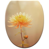 WC-SITZ mit Absenkautomatik & Top Fix Mum - Orange, Holzwerkstoff (37.7/5.5/48cm) - Sanilo