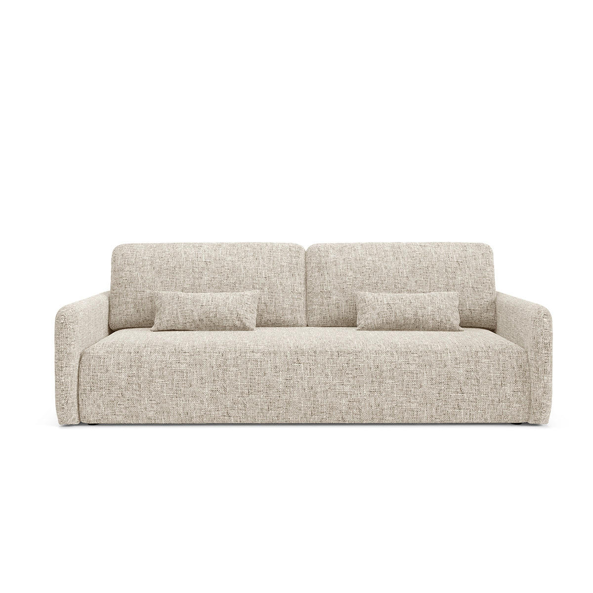 SOFA Lazarus 3 Sitzplätze Hellgrau - Grau, Holz (217/86/102cm) - Petits-meubles