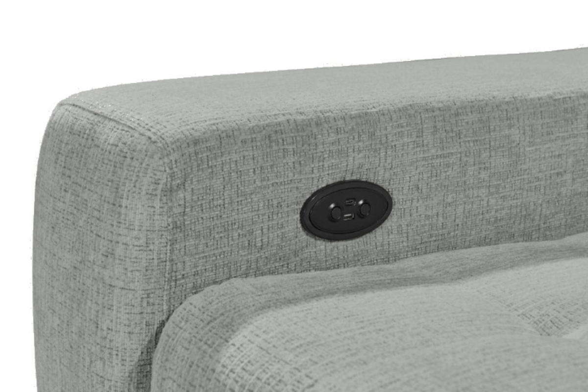 ECKSOFA mit elektronischem Sitzvorschub, Bettkasten und USB-Anschluss - Anthrazit/Schwarz, Textil/Metall (220/289cm) - ed exciting design