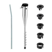 TALNA spona - srebrne barve, kovina/umetna masa (7/56/10cm) - Relaxdays