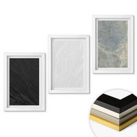 WANDBILDER 3er-Set - 20x30 cm Weißer Rahmen - Die Farben eleganter Steinstrukturen - Weiß, Kunststoff (20/30cm) - ArtPrintCave