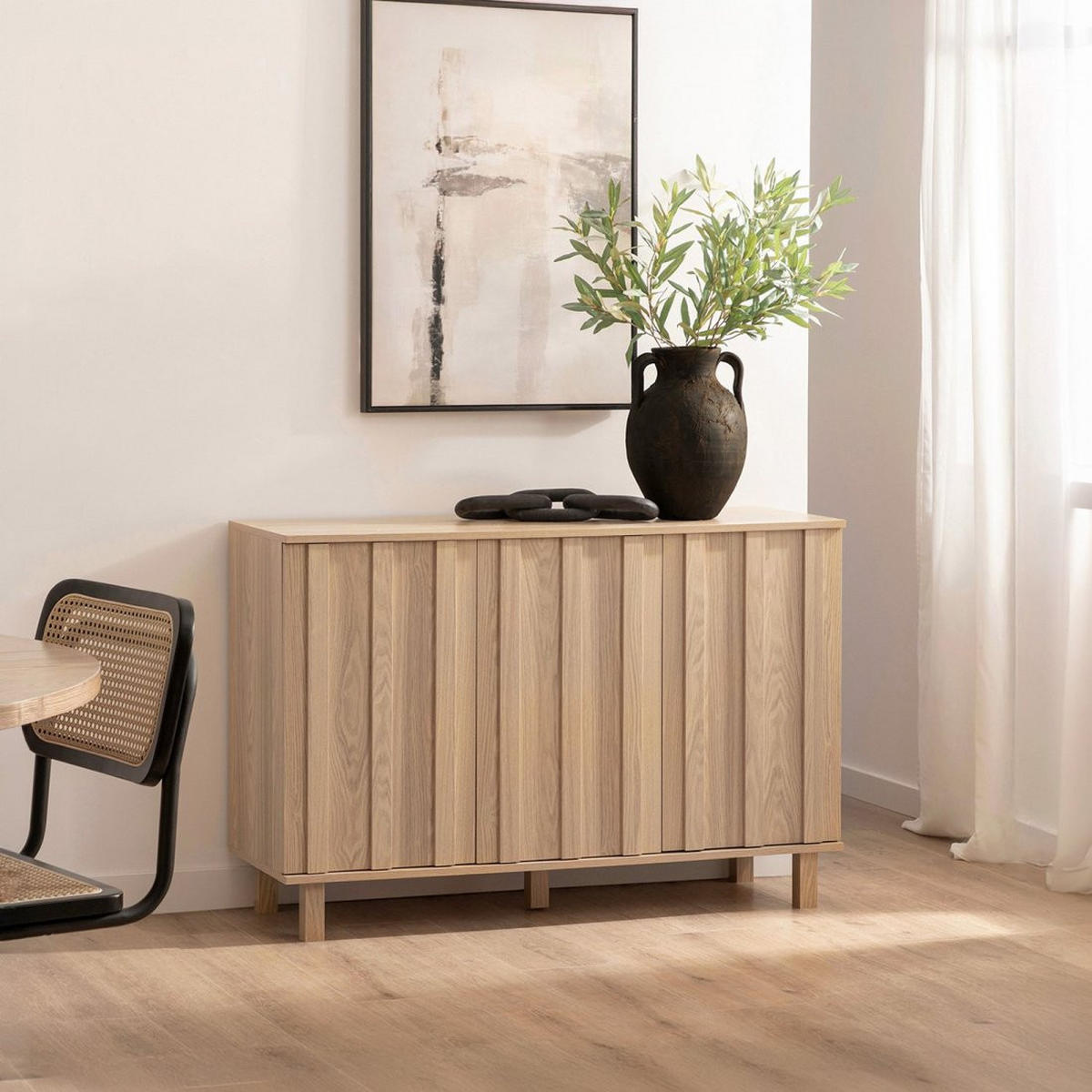 ANRICHTE NIEDRIGE Otto Natürlich 120 cm x 80 cm - Naturfarben, Holzwerkstoff (120/80/40cm) - Klast Home