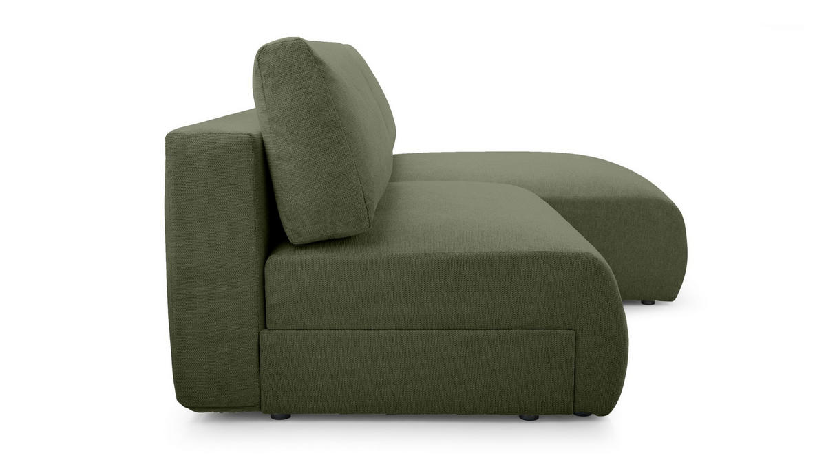 ECKSOFA mit Schlaffunktion Greste, Dunkelgrün - Dunkelgrün, Textil (150/223cm) - Meblito