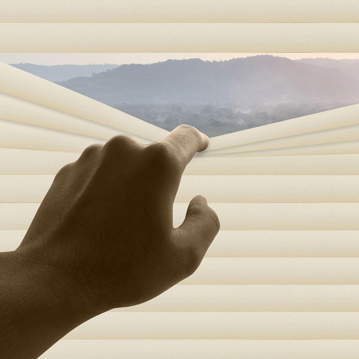 JALOUSIEN vinyl venetianische mit Beige Zugschnur 45x130 - Beige, Kunststoff (45/130cm) - STORESDECO