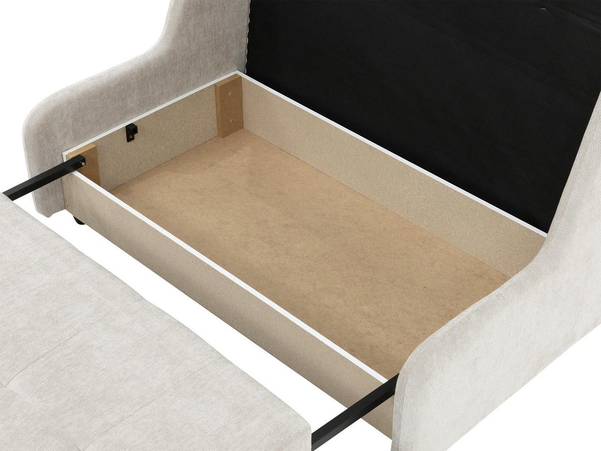 SCHLAFSOFA Viva Elite III - Schwarz/Grau, Holz/Metall (146/85/98cm) - MIRJAN24