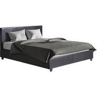 BETT carla Schwarz - Schwarz, Textil (190/140cm) - Habitat Garten