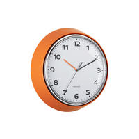 WANDUHR Modern Retro Ø34 cm - Orange, Metall (34/1/34cm) - Karlsson