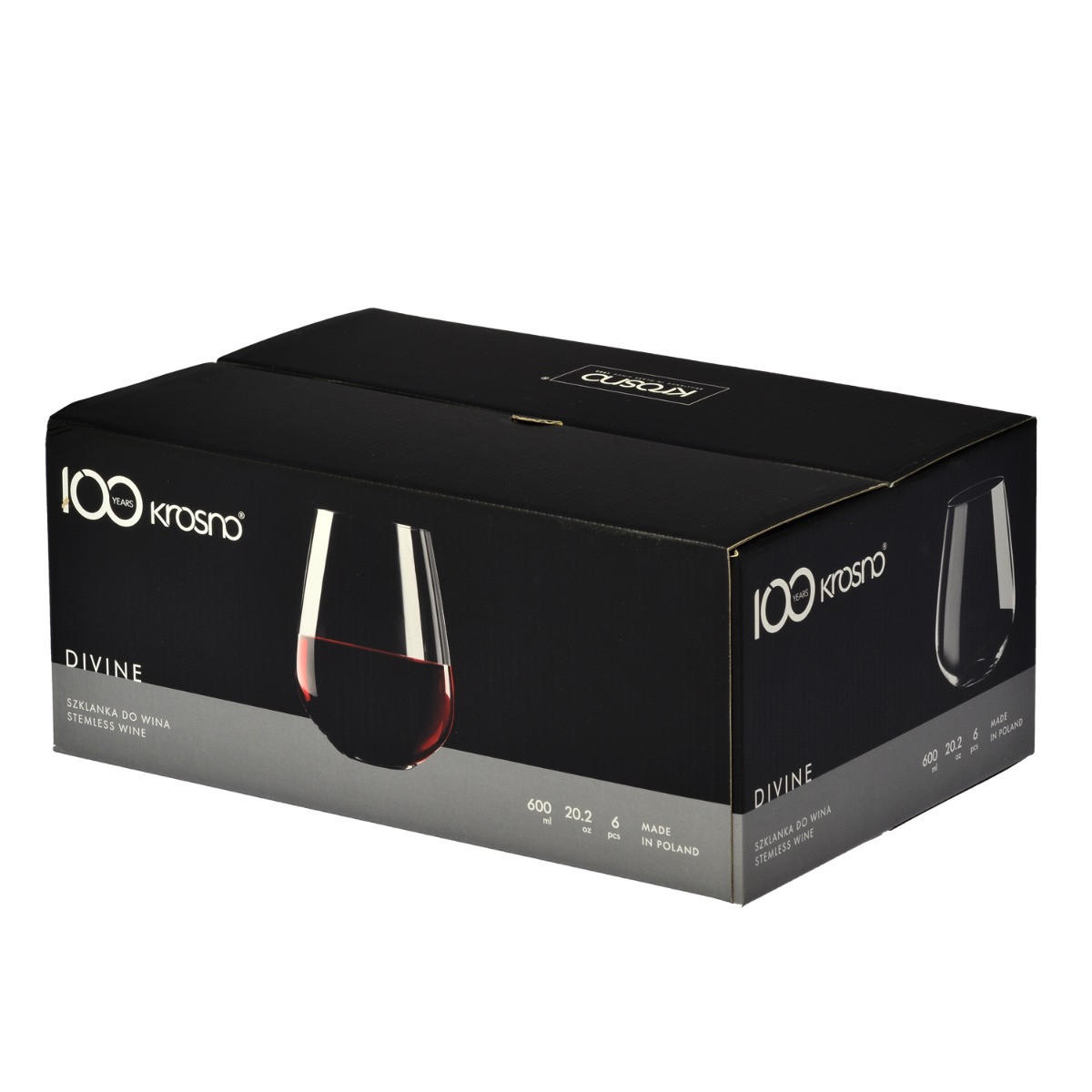 WEINGLÄSER DIVINE, 6ER-SET, 500 ML - Transparent, Glas (0.5L) - Krosno Glass