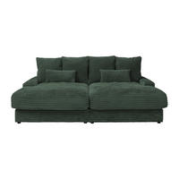 SOFA ohne Schlafmöglichkeit - 3 Personen - Samt - Tannengrün - - Waldgrün, Textil (232/85/170cm) - Vente-Unique