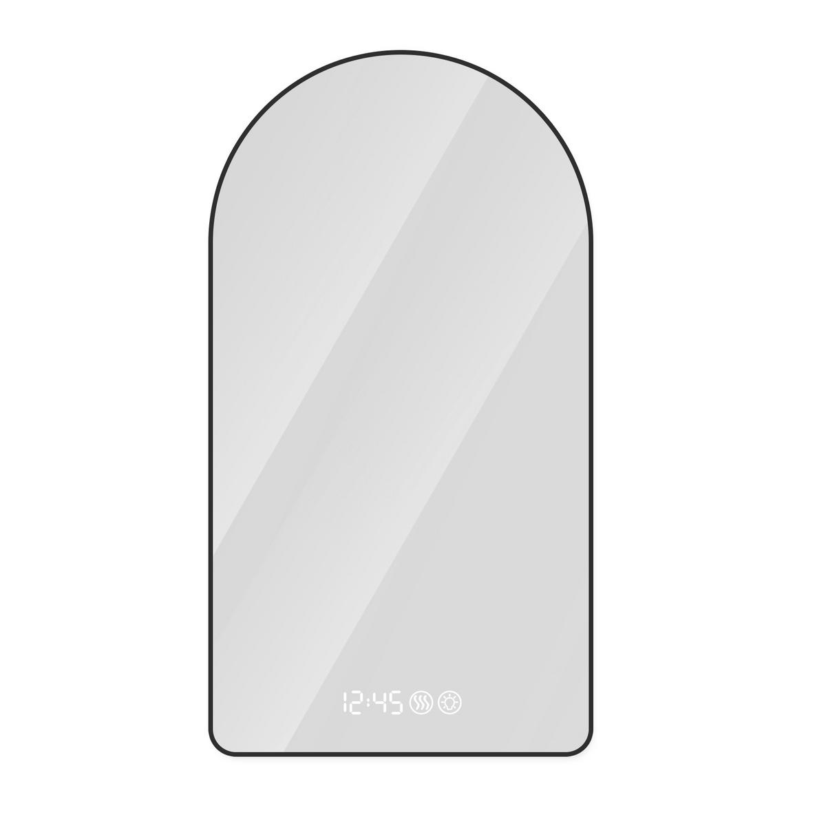 LED Badezimmerspiegel 60x120x3cm Silber mit Touch-Display,3 Lichtfarben,Entspiegelung - Silberfarben, Glas (60/120/3cm) - Modfu