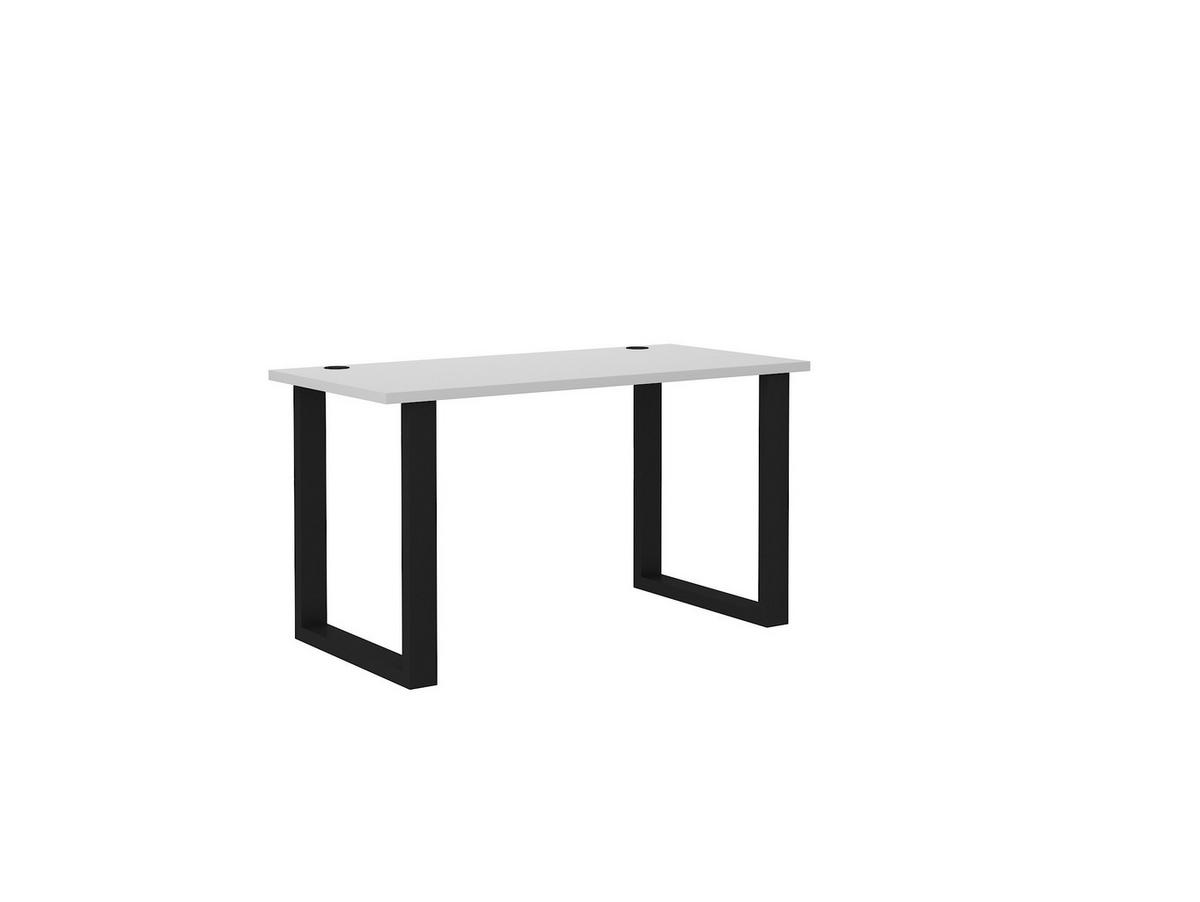 SCHREIBTISCH MALTESA 138x67x75,3 cm Bürotisch Computertisch, Grau - Grau, Holzwerkstoff (67/138/75.3cm) - MASSENO