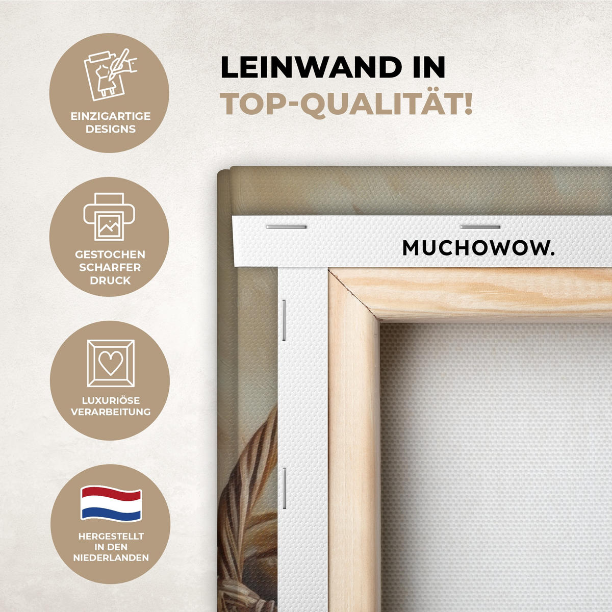 LEINWANDBILD Lavendel - Brot - Stilleben 20x20 cm - Flieder, Textil (20/20cm) - MuchoWow